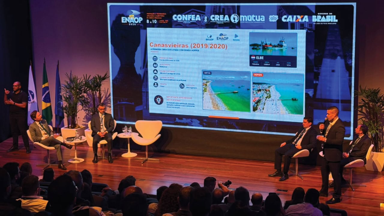 TCE de Santa Catarina apresenta nota técnica sobre alargamento de praias em encontro nacional